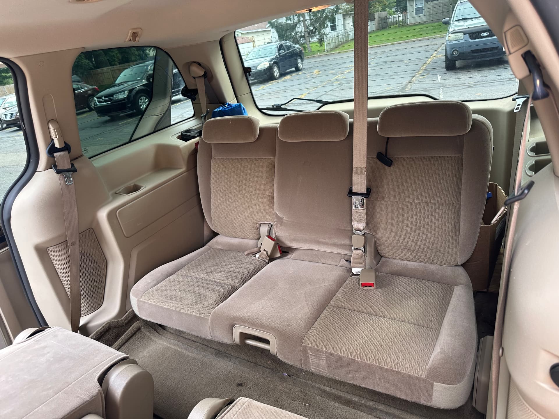 Cleaned rear seating and carpet after a Winter Reset interior deep clean.