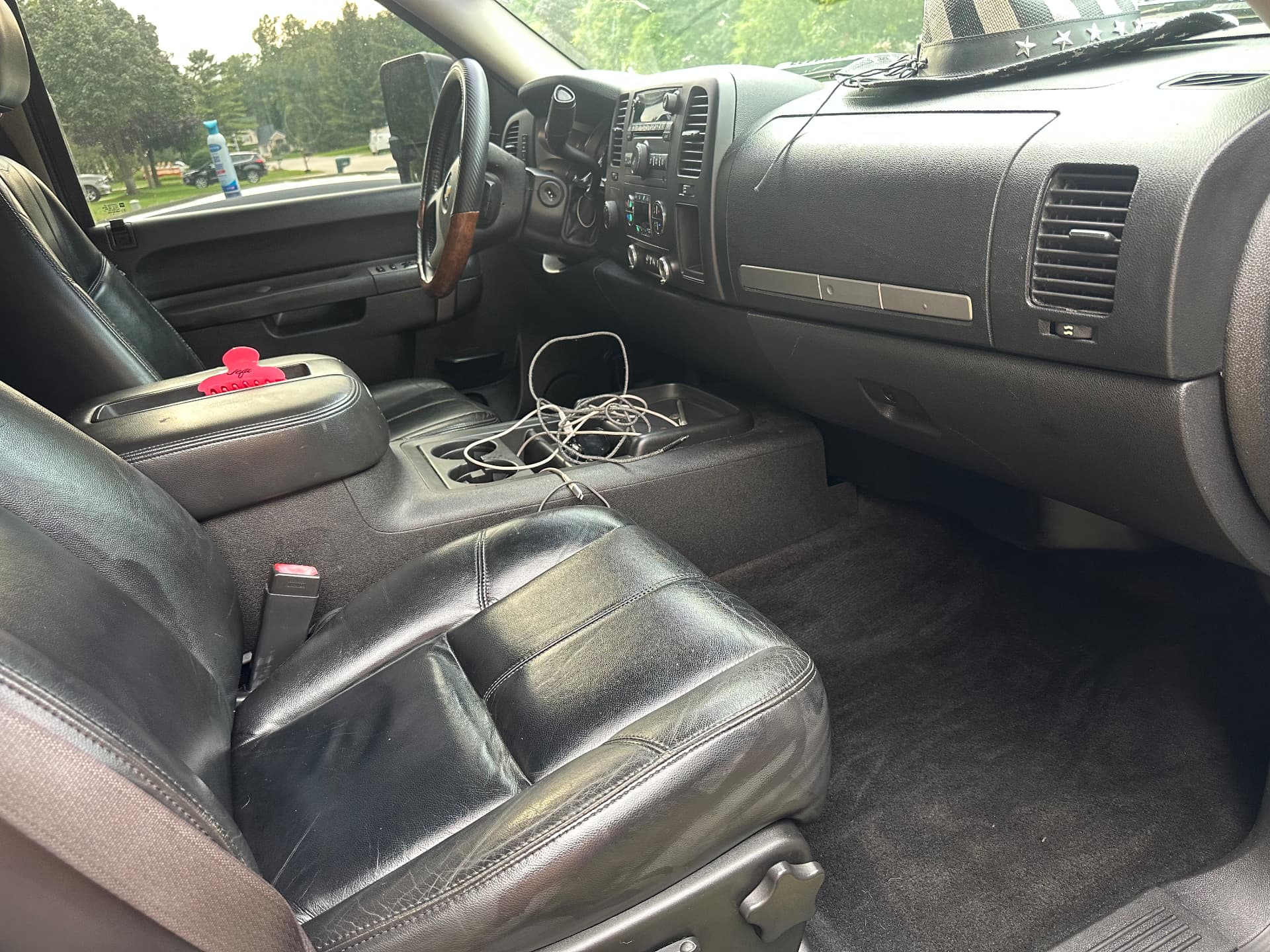 Truck front cabin after interior detail